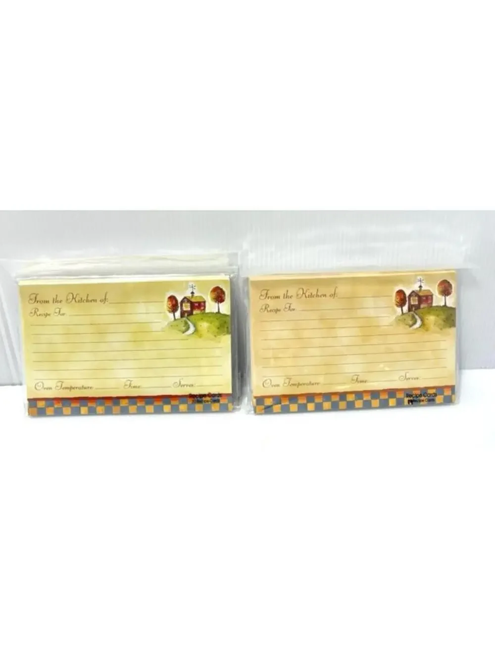 Country Home Recipe Cards 4x6